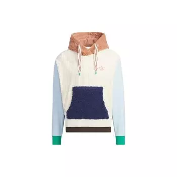Adidas Originals X Melting Sadness совместная худи с цветными блоками унисекс, белые топы HY7256 XS