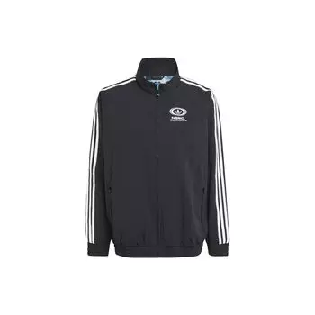 Adidas Originals X NSRC Совместная куртка с логотипом и воротником на молнии Куртки унисекс Черные IL4969 XL