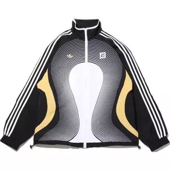 Спортивный топ adidas x NTS Radio Allover Print SST, черный, унисекс, уличная одежда JI5063 XS