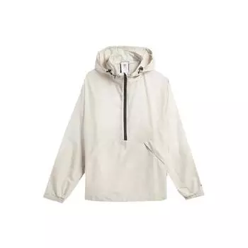 Adidas Originals X Pop Trading Company SS23 Спортивная куртка с капюшоном и полумолнией с логотипом Верхняя одежда унисекс Светло-коричневый HN9134 L