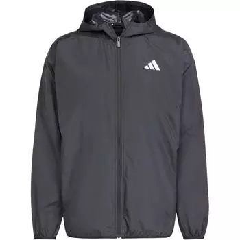 Adidas Основы спортивной одежды ветровка с большим логотипом ткань мода универсальный капюшон длинный рукав куртка мужская куртка черный белый JF3687 L