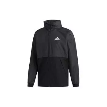 Adidas Outdoor Patchwork Logo Повседневная спортивная куртка Мужская куртка Черная FM7516 XL
