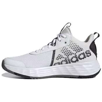 Adidas Own The Game Белые Черные мужские кроссовки Cloud-White Core-Black Grey-Four H00469 46