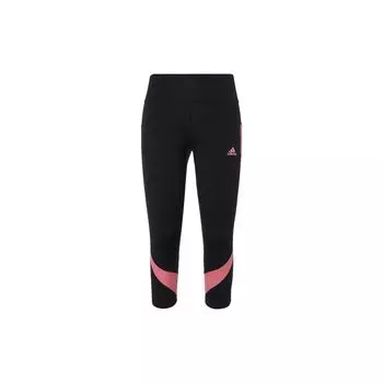 Adidas Собственные леггинсы The Run 3/4, быстросохнущие леггинсы для бега, женские леггинсы, черные, розовые, GR6937 XS