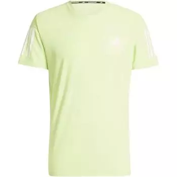 Adidas Own The Run Crew Neck однотонная повседневная футболка с коротким рукавом для мужчин, топы Pulse-Lime IV5405 XL