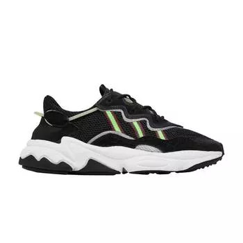 Adidas Ozweego Black Solar Green Женские кроссовки Core-Black Onix EF0158