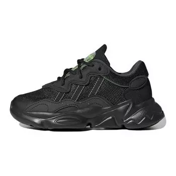 Adidas Ozweego J Black Solar Green Детские кроссовки Core-Black HR0238 30