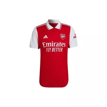 Adidas Patchwork Letter Logo Футбольная майка с коротким рукавом Arsenal Player Edition Мужские топы красные H35904 XS