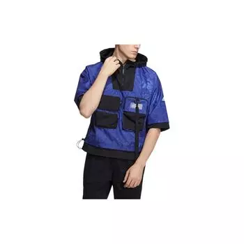 Adidas Patchwork Pocket Detail Спортивная куртка с капюшоном Мужская верхняя одежда Темно-синий HE9927 L