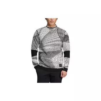 Adidas Pk Gradation Stripe Back Половина молнии Slim Fit вязаный свитер Мужские топы Серый HM7625 XL