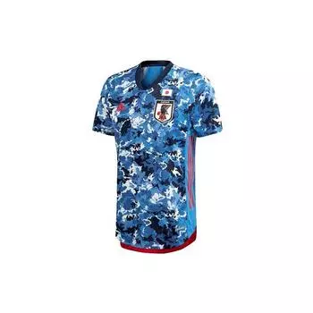 Adidas Player Edition 20-21 Season Japan Team Спортивная футболка с короткими рукавами и контрастным принтом Мужские топы Синие ED7371 M