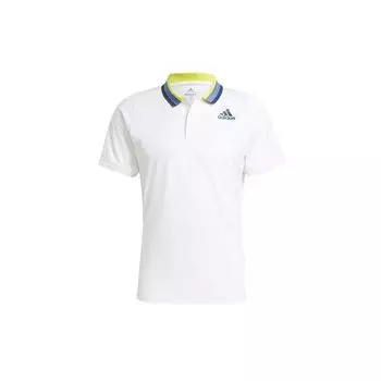 Adidas Polo Performance Дышащая спортивная рубашка Мужские топы Белые GP5736 S