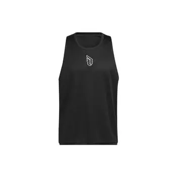 Adidas Полосатая баскетбольная майка с логотипом Damian Lillard, мужская спортивная одежда, черная HF1729 M