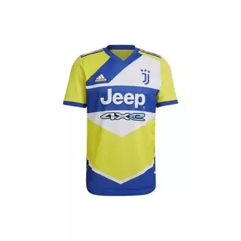 Adidas Полосатая футбольная майка с коротким рукавом Juventus Second Away Player Edition Мужская Джерси Желтая GM7175 S