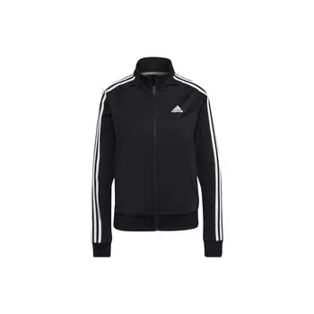 Adidas Полосатая куртка на молнии с логотипом Женские куртки черные H48443 S