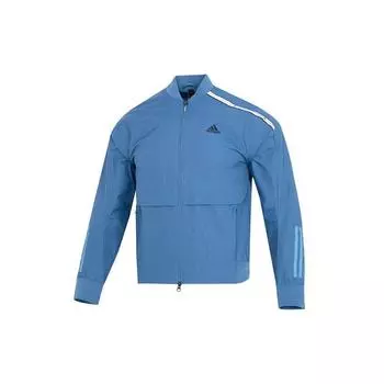 Adidas Полосатая повседневная спортивная куртка Мужская куртка Синяя HM5162 L