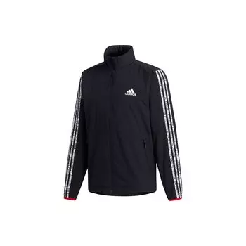 Adidas Полосатая повседневная спортивная ветровка Мужская верхняя одежда Черный GV5151 M