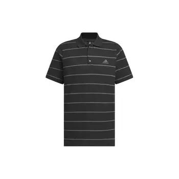 Adidas Полосатая рубашка поло мужская, топы, черные IT3920 L
