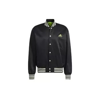 Adidas Полосатая спортивная бейсбольная куртка Мужские куртки черные HB5439 L