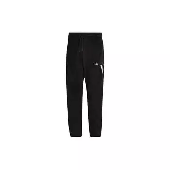 Adidas Полосатые спортивные штаны с манжетами мужские, черные H47893 L