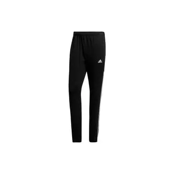 Adidas полосатый логотип с принтом эластичные свободные спортивные штаны мужские черные DM3127 M