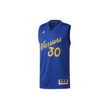 Adidas Повседневная баскетбольная майка NBA Stephen Curry Christmas Edition No. 30 Мужские топы Синие BT8422 M