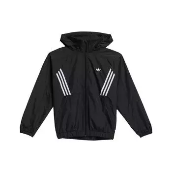 Adidas Повседневная куртка Originals Primeblue Striped Logo Print, мужские куртки, черный цвет GL9906 XS