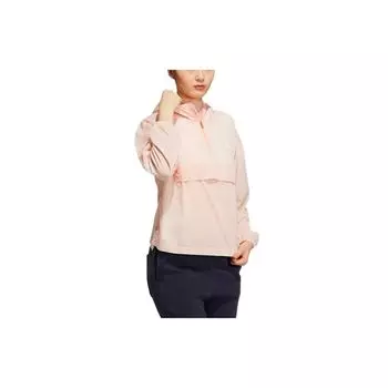 Adidas Повседневная однотонная куртка с капюшоном женская куртка Steam-White Pink GP0657 XL