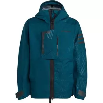 Adidas Повседневная спортивная куртка на молнии с капюшоном и длинным рукавом, водонепроницаемая мужская куртка темно-зеленого цвета HB4064 S