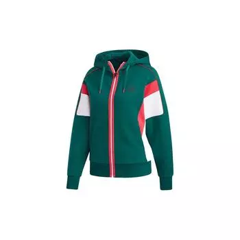Adidas Повседневная спортивная куртка с капюшоном Женская верхняя одежда Зеленый GM1463 S
