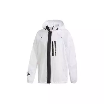 Adidas повседневная спортивная ветрозащитная куртка с капюшоном мужские куртки белые DZ0054 XS
