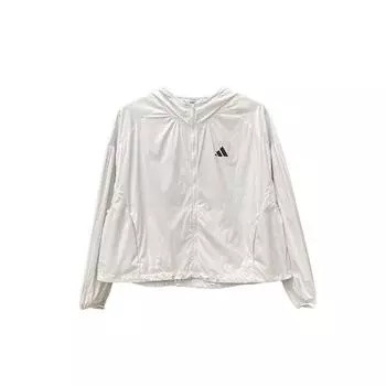 Adidas Повседневная свободная быстросохнущая куртка с капюшоном Женские куртки Белая KC6014 L