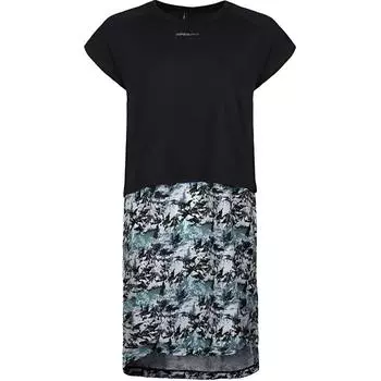 Adidas Повседневное удобное дышащее платье с коротким рукавом Neo Sports Series, женские платья, черное DU2372 M