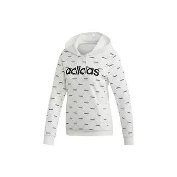 Adidas Повседневный свитер с принтом логотипа Neo, женская толстовка белого цвета EI6248 XL
