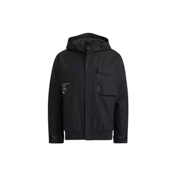 Куртка Adidas Utility с большими карманами и капюшоном, мужская верхняя одежда, черная HD0355 M