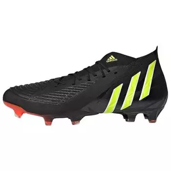 Adidas Predator Edge.1 FG Black Team Solar Yellow Мужские кроссовки Core-Black Solar-Red GW1032 40