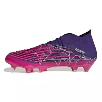 Adidas Predator Edge.1 FG Team College Фиолетовые кроссовки унисекс серебристо-металлик Team-Shock-Pink H02934 42