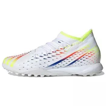Adidas Predator Edge.3 TF Al Rihla Pack - белые мужские кроссовки Cloud-White Solar-Yellow Power-Blue GW0951 40