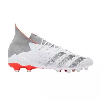 adidas Predator Freak.1 AG Demonskin — белые солнечные красные мужские кроссовки Cloud-White Iron-Metalic FY6254 40