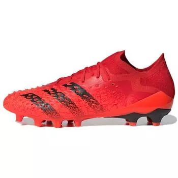 Adidas Predator Freak.1 Low AG Demonskin - Солнечно-красные мужские кроссовки Core-Black GZ2809 41