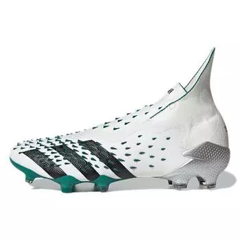 Adidas Predator Freak+ EQT FG Demonskin — белые мужские кроссовки Green Sub Green Crystal-White Core-Black GX0224 41