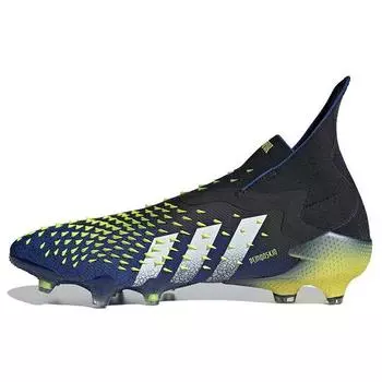 Adidas Predator Freak+ FG Demonskin - Черные мужские кроссовки Core-Black Cloud-White Solar-Yellow FY0749 41