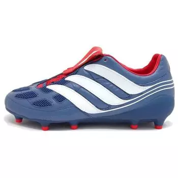 Adidas Predator Precision FG Blue Grey Red Мужские кроссовки Running-White Collegiate-Red CM7911
