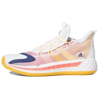 Adidas Pro Boost GCA Low Solar Gold Orange Мужские кроссовки White Cloud-White Signal-Orange FX9239