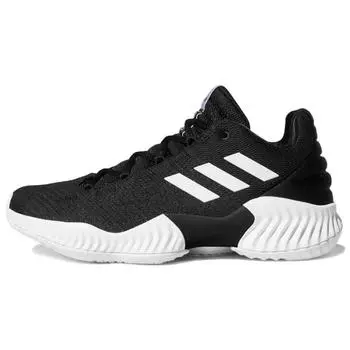 Adidas Pro Bounce 2018 Low Core Черные мужские кроссовки Footwear-White AH2673