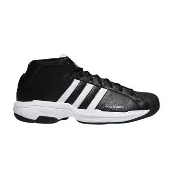 Adidas Pro Model 2G Черные мужские кроссовки Core-Black Cloud-White FW3670