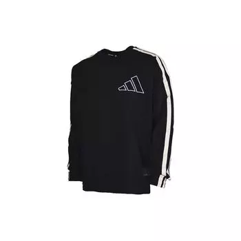 Adidas пуловер с круглым вырезом и длинным рукавом, мужские топы, черный GH4779 M