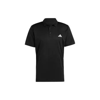 Adidas Pure Logo Теннисная рубашка-поло Мужские топы Черные HR8730 M