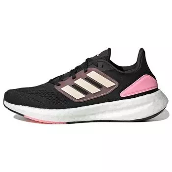 Adidas PureBoost 22 Black Pink Strata Женские кроссовки Core-Black Bliss-Orange HQ8581 38