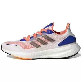 Adidas PureBoost 22 Heat.RDY Белые Синие Оранжевые мужские кроссовки Cloud-White Night Metallic Lucid-Blue GY4706 40